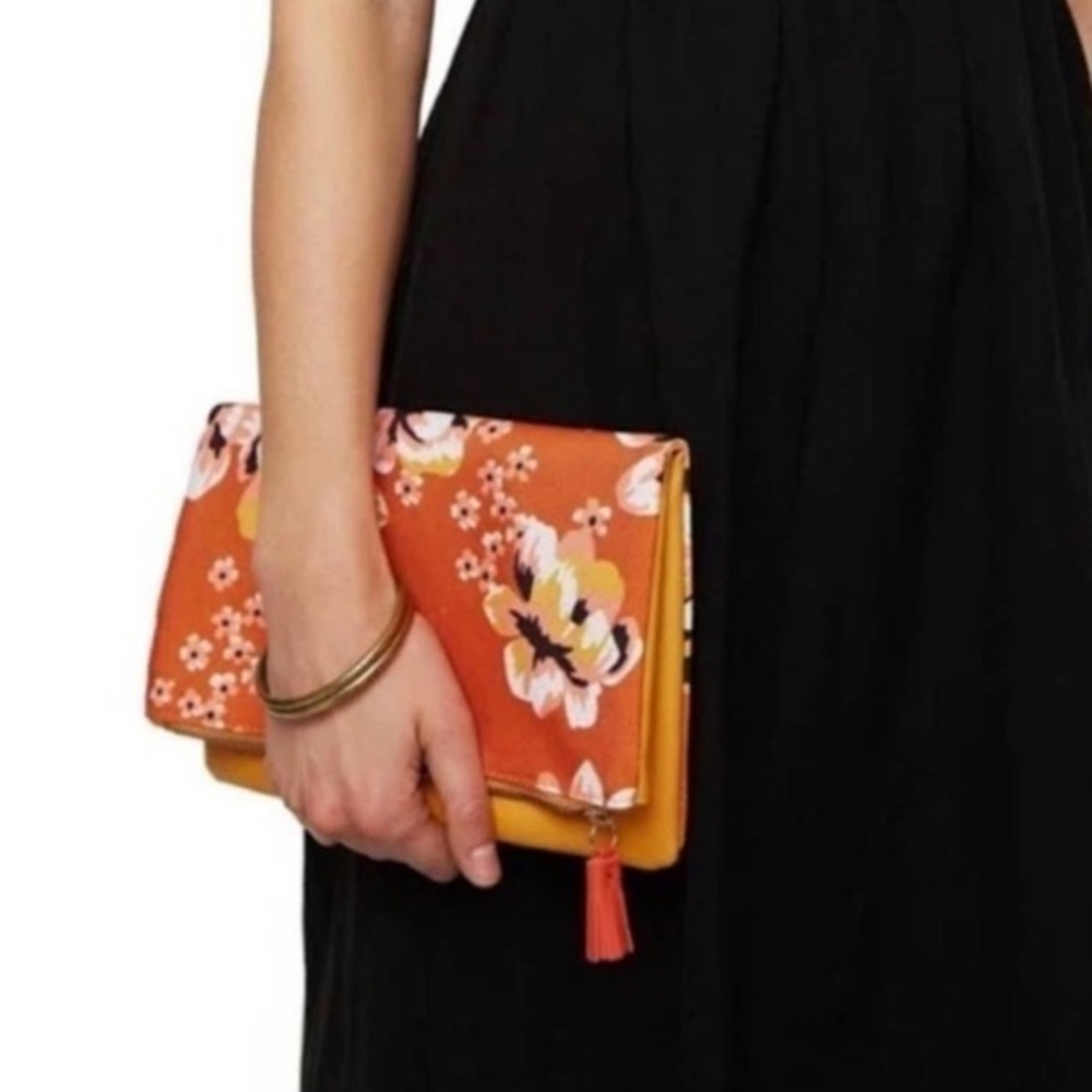 Rachel Pally Zahara Reversible Floral Foldover Clutch